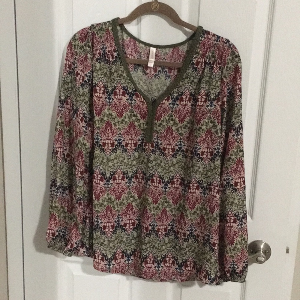 Multicolor print blouse